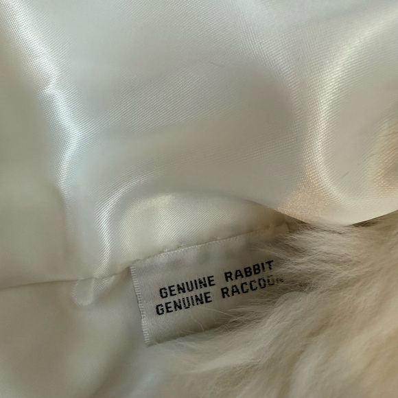 Cache Cream Rabbit and Raccoon Fur Teddy Jacket - Picture 8 of 8